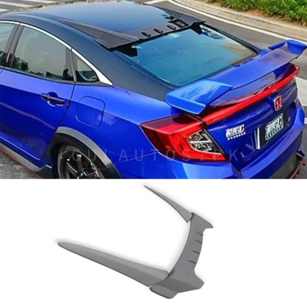 Honda Civic Rear Roof Wing EVO Spoiler Model 2016-2021