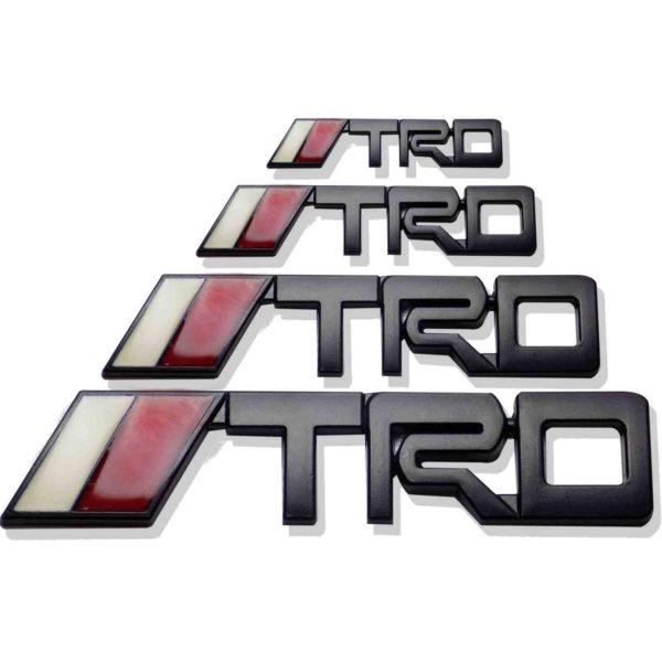 Buy TRD Metal Car logo – Black | Monogram – GulAutos.PK