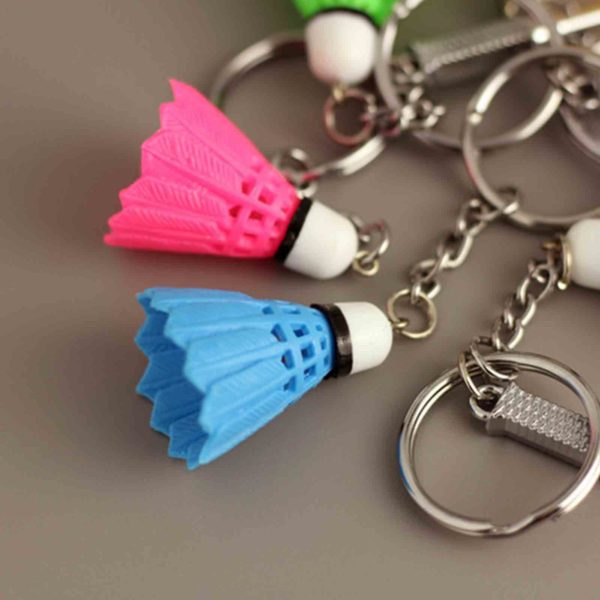 Buy Blue Badminton Metal Key Chain – Key Ring Silver Chrome New Fashion Creative Novelty Gift Keychains | GulAutos.PK