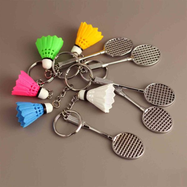 Buy Green Badminton Metal Key Chain – Key Ring Silver Chrome New Fashion Creative Novelty Gift Keychains | GulAutos.PK