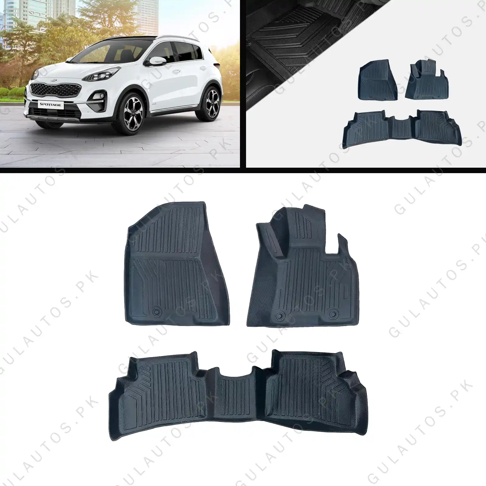 KIA Sportage TPU Floor Mats Model 2018-2022 By Gul Autos 1 KIA-Sportage-2022-TPU-Floor-Mats-By-GulAutos.